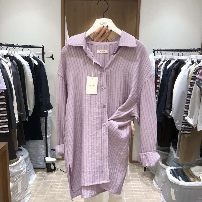 LOFN韓國直郵女裝新品真品熱賣時尚推薦休閑職業襯衫蕾絲衫LOFN襯衫/蕾絲衫