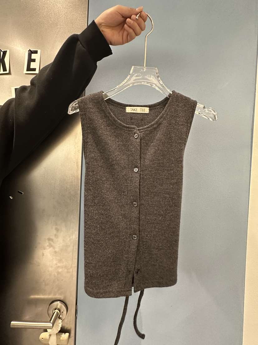 TAKE TEE韓國代購女士新品26春夏時尚職業休閑真品熱賣馬甲TAKE TEE馬甲