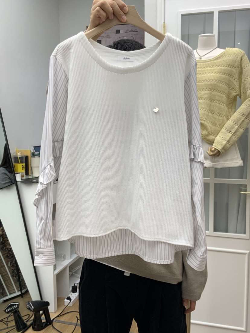 RE:FRESH-L韓國代購女士新款26春夏人氣熱賣真品長袖T恤RE:FRESH長袖T恤