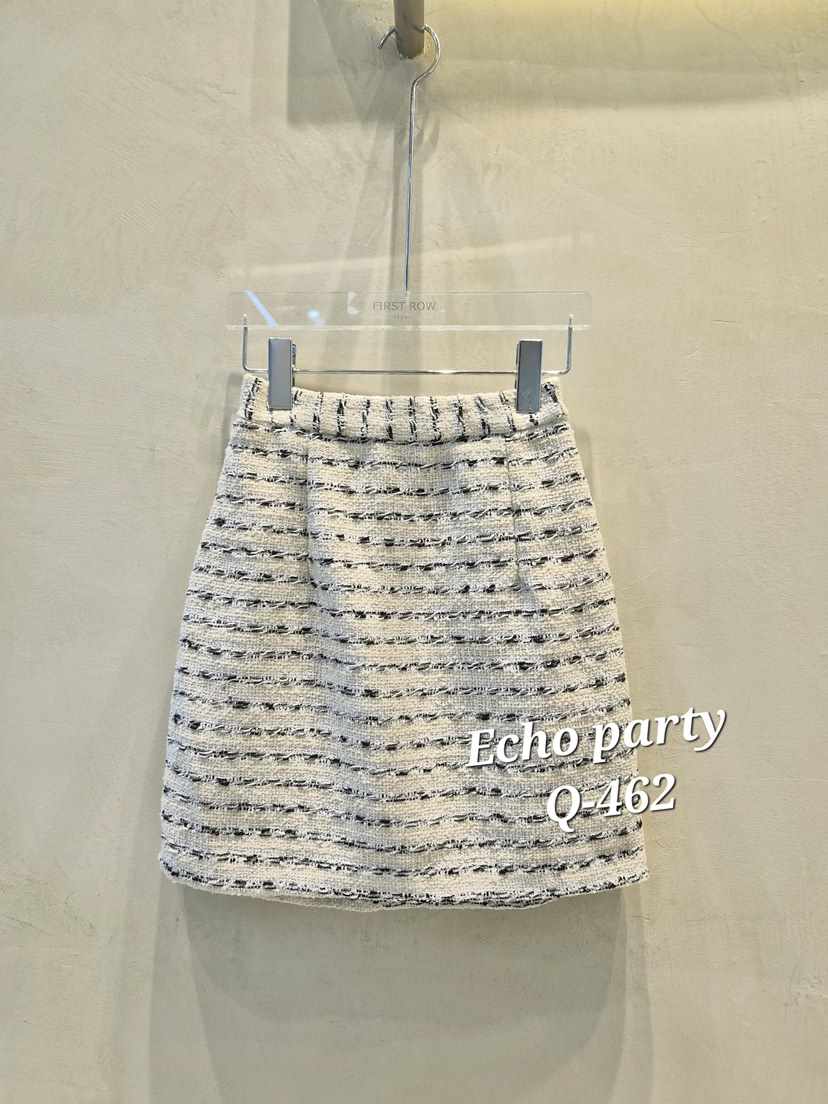 ECHOPARTY東大門直郵女士新款26春夏時尚熱賣人氣短裙粗花呢ECHOPARTY短裙