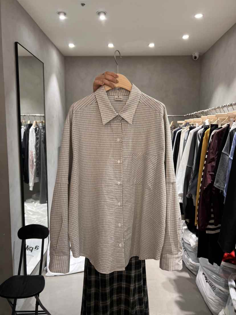 X-MOOD韓國直郵女裝新品推薦26春夏職業人氣襯衫蕾絲衫格子X-MOOD襯衫/蕾絲衫