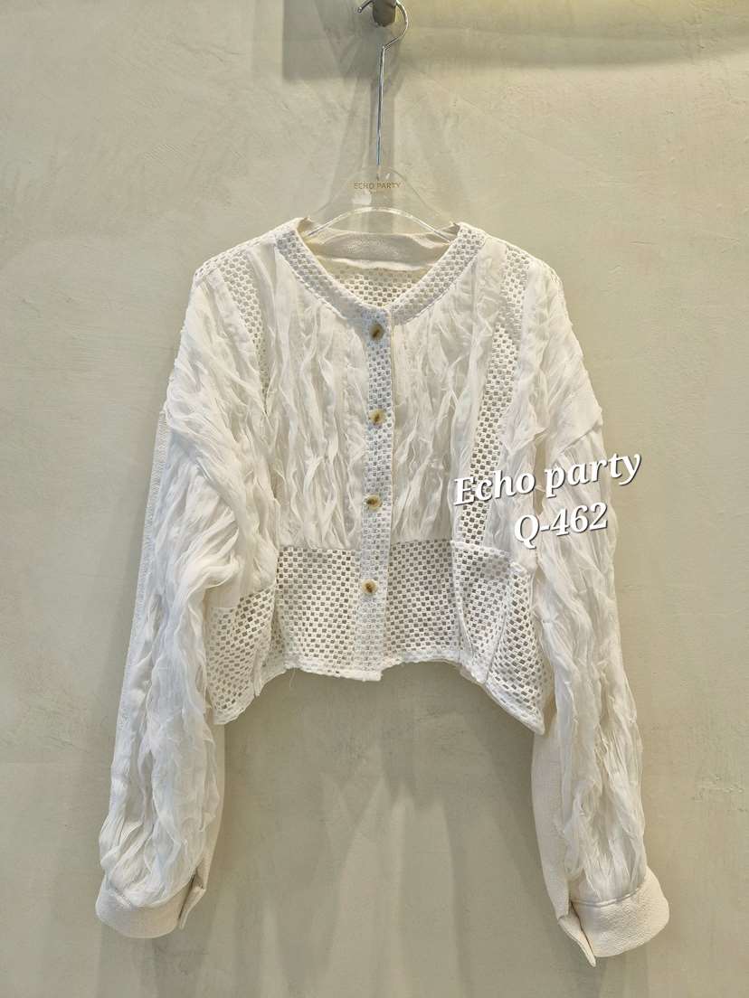 ECHOPARTY韓國代購女士新款職業真品人氣26春夏襯衫蕾絲衫ECHOPARTY襯衫/蕾絲衫