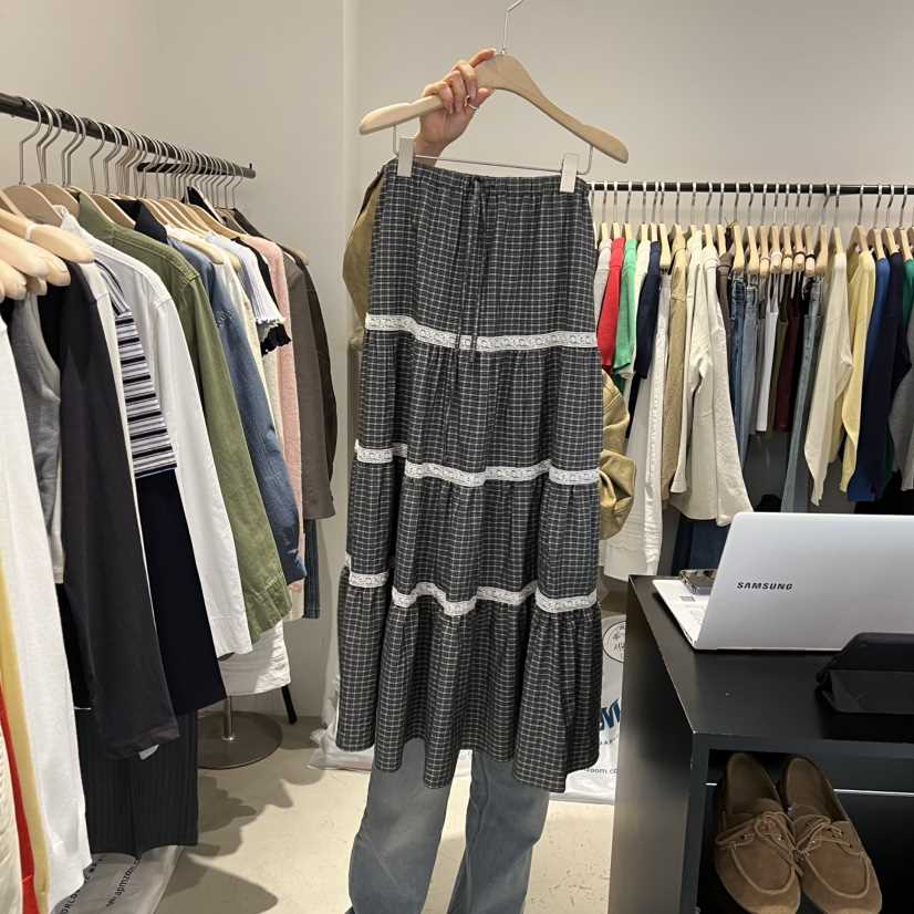 PLATE韓國直郵女士新品時尚休閑人氣推薦真品熱賣26春夏長裙PLATE長裙