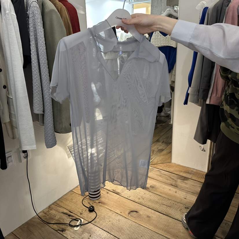 CREAM VILLA韓國直郵女士新品職業襯衫蕾絲衫CREAMVILLA襯衫/蕾絲衫