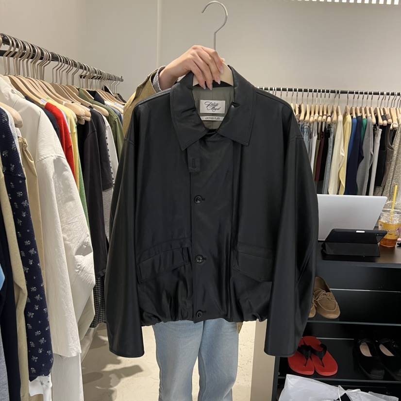 PLATE東大門實拍女裝新款熱賣推薦職業真品26春夏皮衣皮革PLATE皮衣