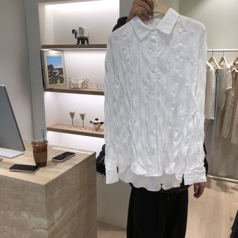 LIFFEY東大門代購女士新品職業推薦26春夏時尚襯衫蕾絲衫LIFFEY襯衫/蕾絲衫