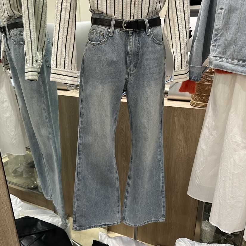 MELO韓國代購女士新款真品26春夏休閑時尚牛仔褲不含腰帶MELO牛仔褲