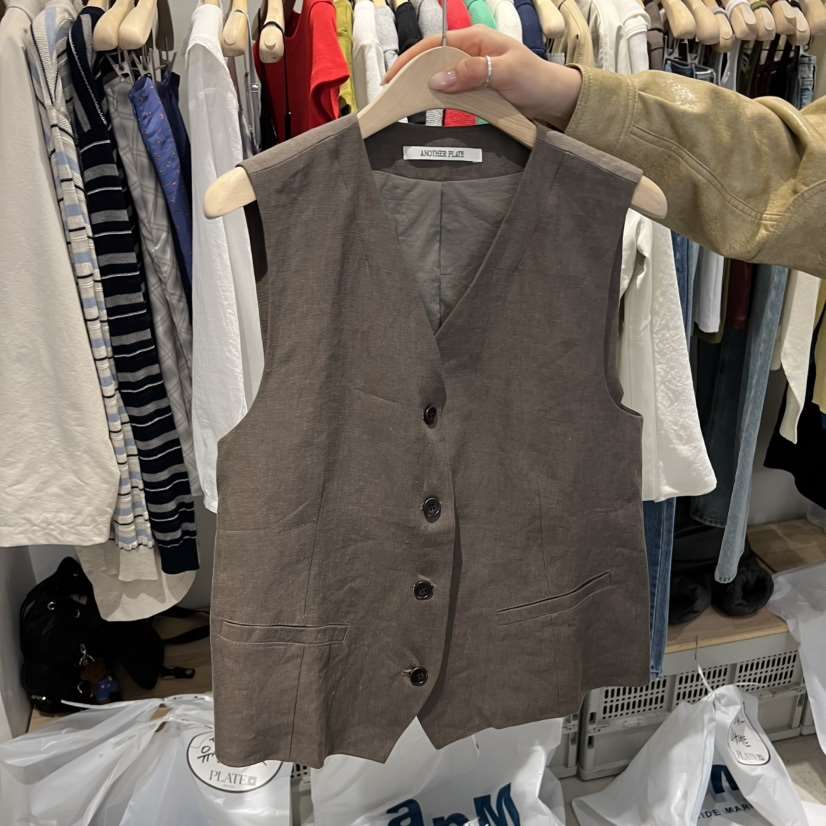 PLATE東大門直郵女士新款職業熱賣休閑人氣26春夏時尚馬甲PLATE馬甲