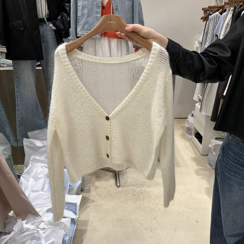 MELO東大門直郵女裝新款真品推薦職業休閑時尚針織衫開衫MELO針織衫