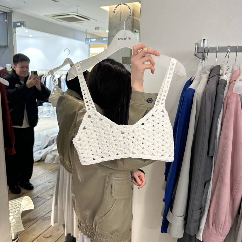 CREAM VILLA東大門實拍女裝新品人氣吊帶背心CREAMVILLA吊帶/背心