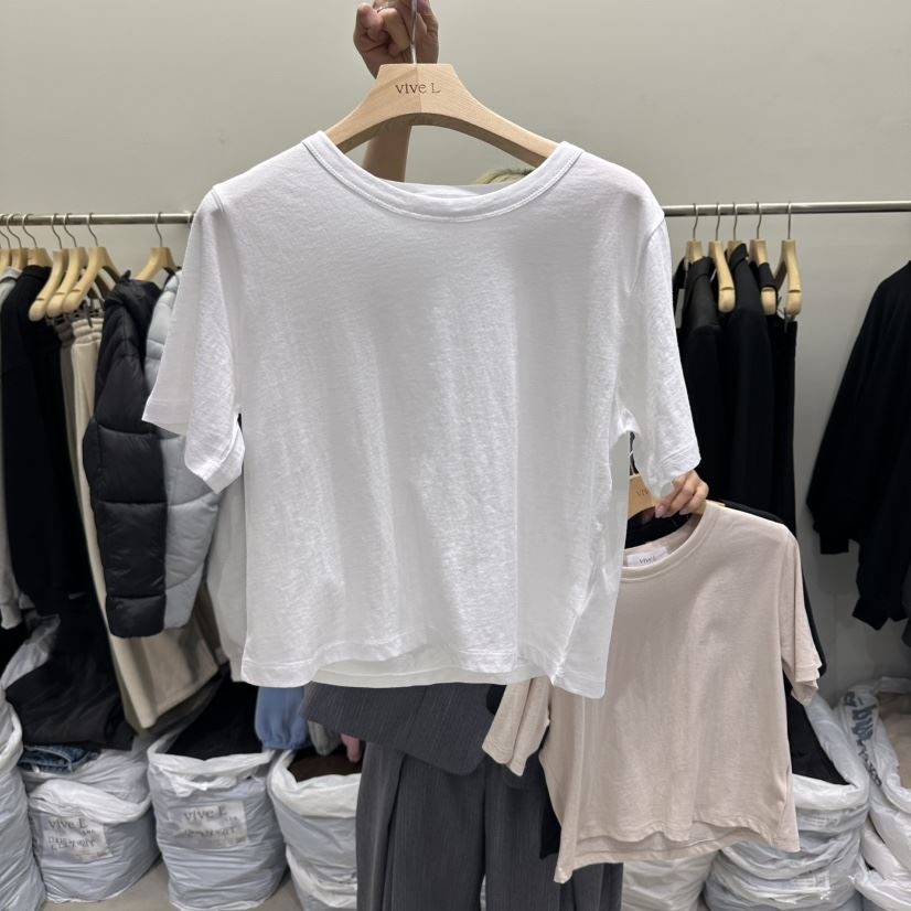 VIVEL東大門實拍女裝新款人氣熱賣真品休閑時尚26春夏T恤VIVELT恤