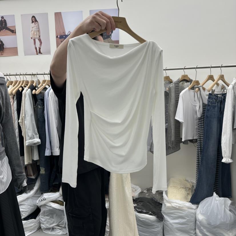 TWELVE東大門直郵女裝新品休閑人氣推薦職業熱賣26春夏長袖T恤TWELVE長袖T恤