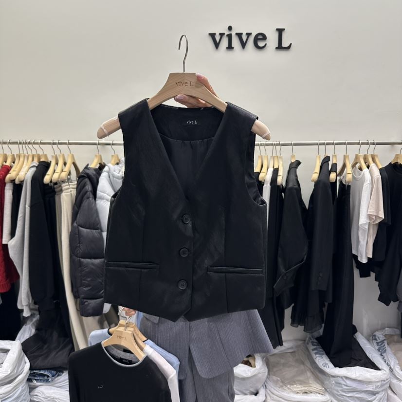 VIVEL東大門直郵女裝新款休閑推薦26春夏職業時尚馬甲皮革VIVEL馬甲