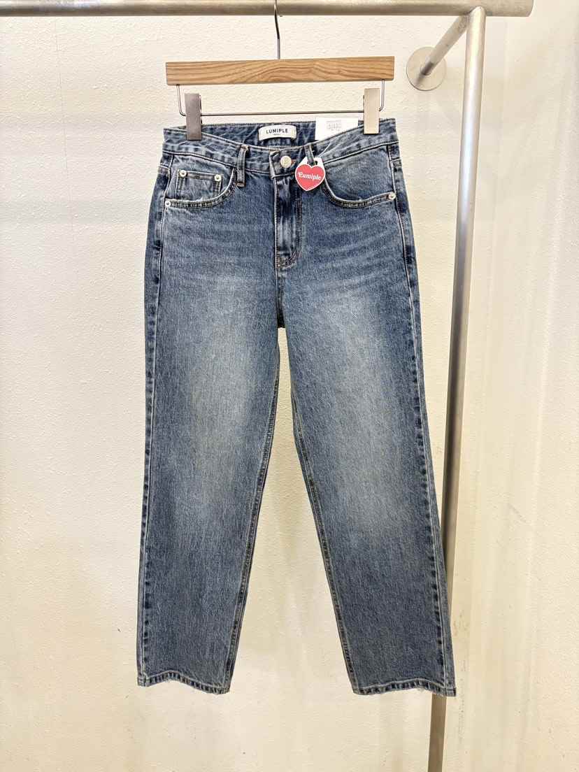 LUMIPLE韓國直郵女士新款時尚人氣休閑26春夏熱賣職業牛仔褲LUMIPLE牛仔褲