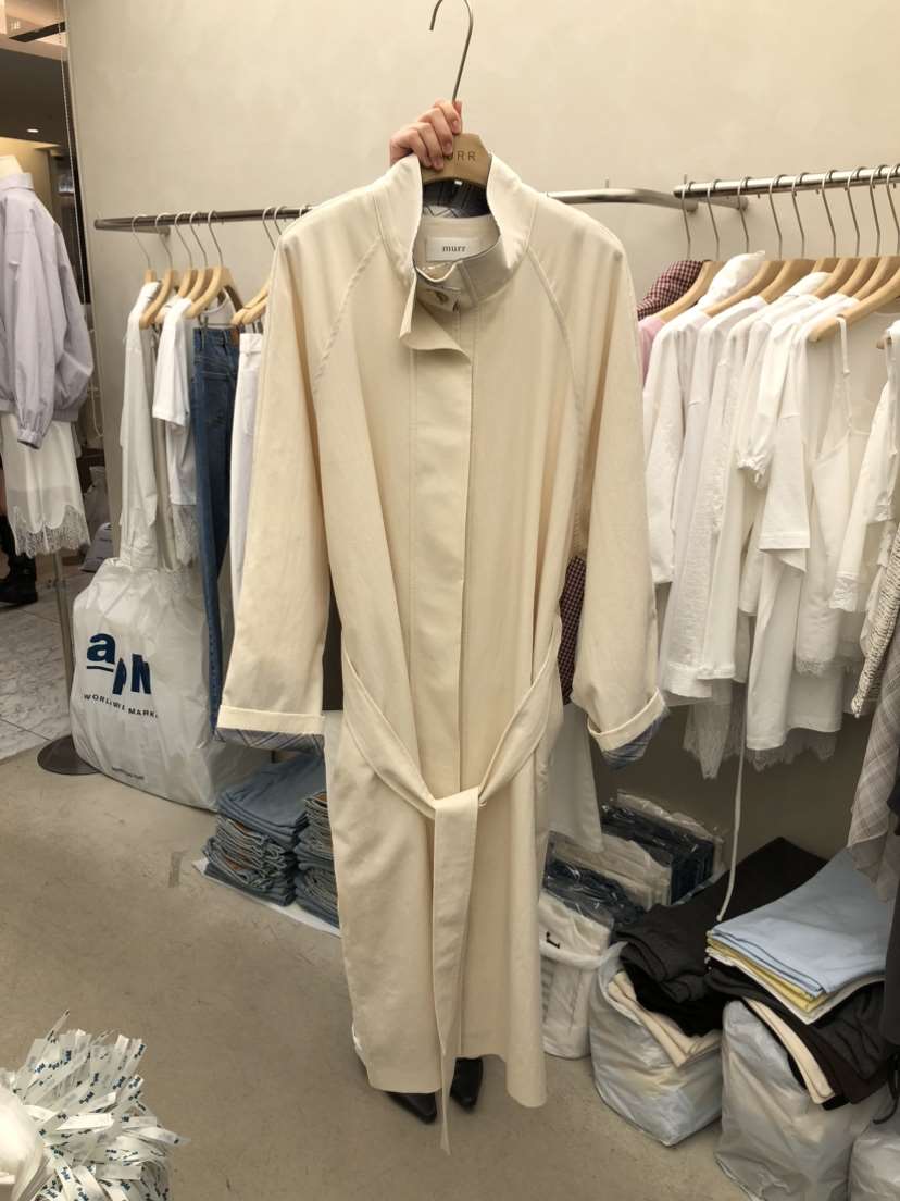 MURR東大門實拍女裝新款職業熱賣時尚休閑真品26春夏長款風衣MURR長款風衣