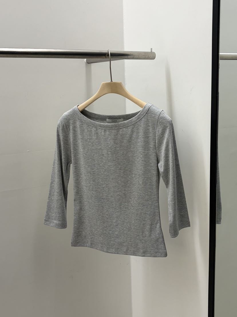 REGULARLY/PLACOR東大門直郵女士新品人氣休閑T恤船領絲綢REGULARLY/PLACORT恤