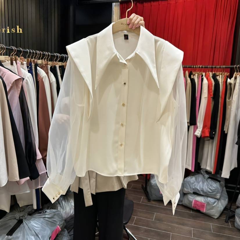 HERISH-HAUTE韓國直郵女裝新品職業真品熱賣時尚襯衫蕾絲衫HERISH-HAUTE襯衫/蕾絲衫