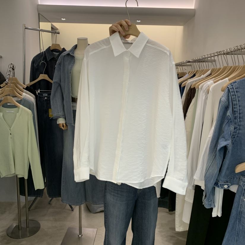 PHILO韓國直郵女士新款人氣熱賣真品時尚推薦襯衫蕾絲衫纖維PHILO襯衫/蕾絲衫