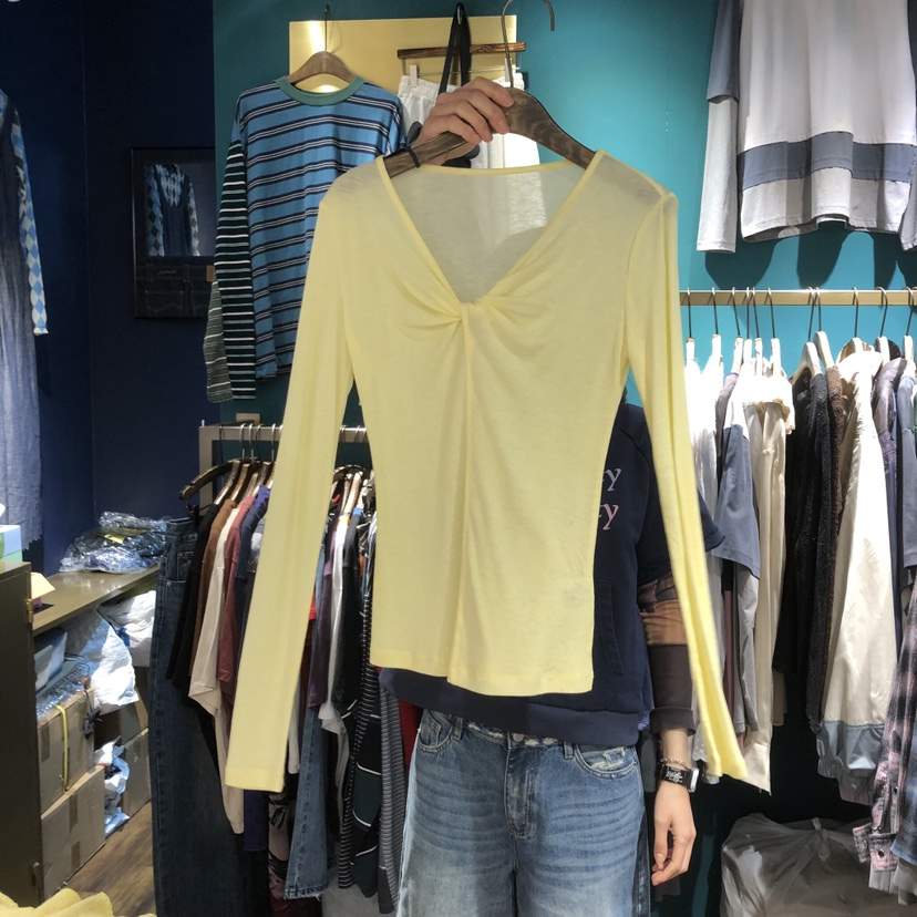 MERCI LINDA東大門實拍女裝新品26春夏時尚熱賣人氣長袖T恤MERCI LINDA長袖T恤