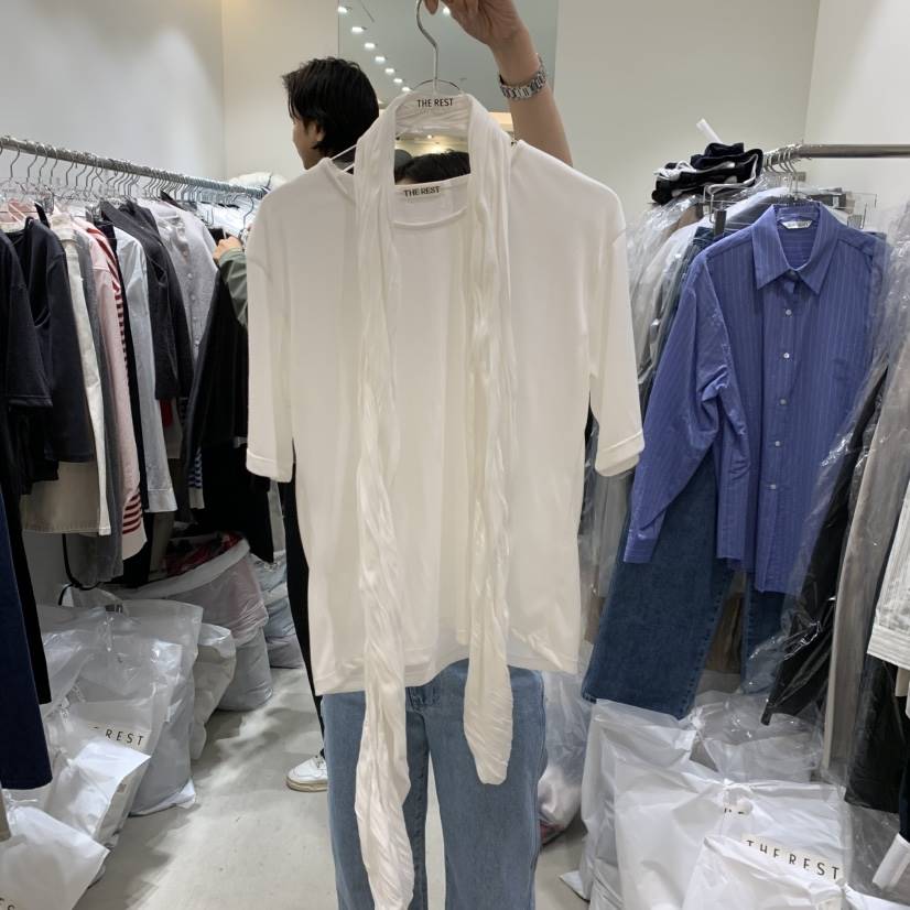 THE REST東大門實拍女士新款休閑時尚推薦熱賣真品套裝圍巾THE REST/UNNOEUD套裝