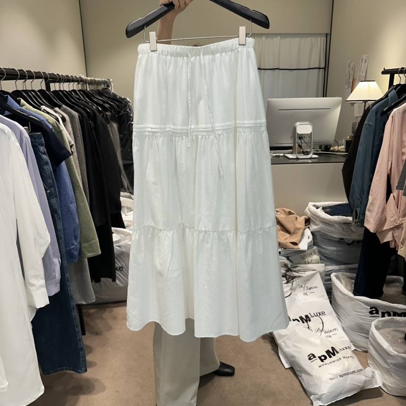 RE STOCK東大門實拍女士新款熱賣真品推薦職業時尚休閑長裙RE STOCK長裙