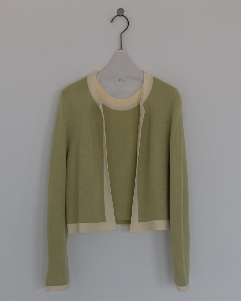 HONG-P韓國直郵女士新品熱賣26春夏真品針織衫不含內搭開衫HONG-P針織衫