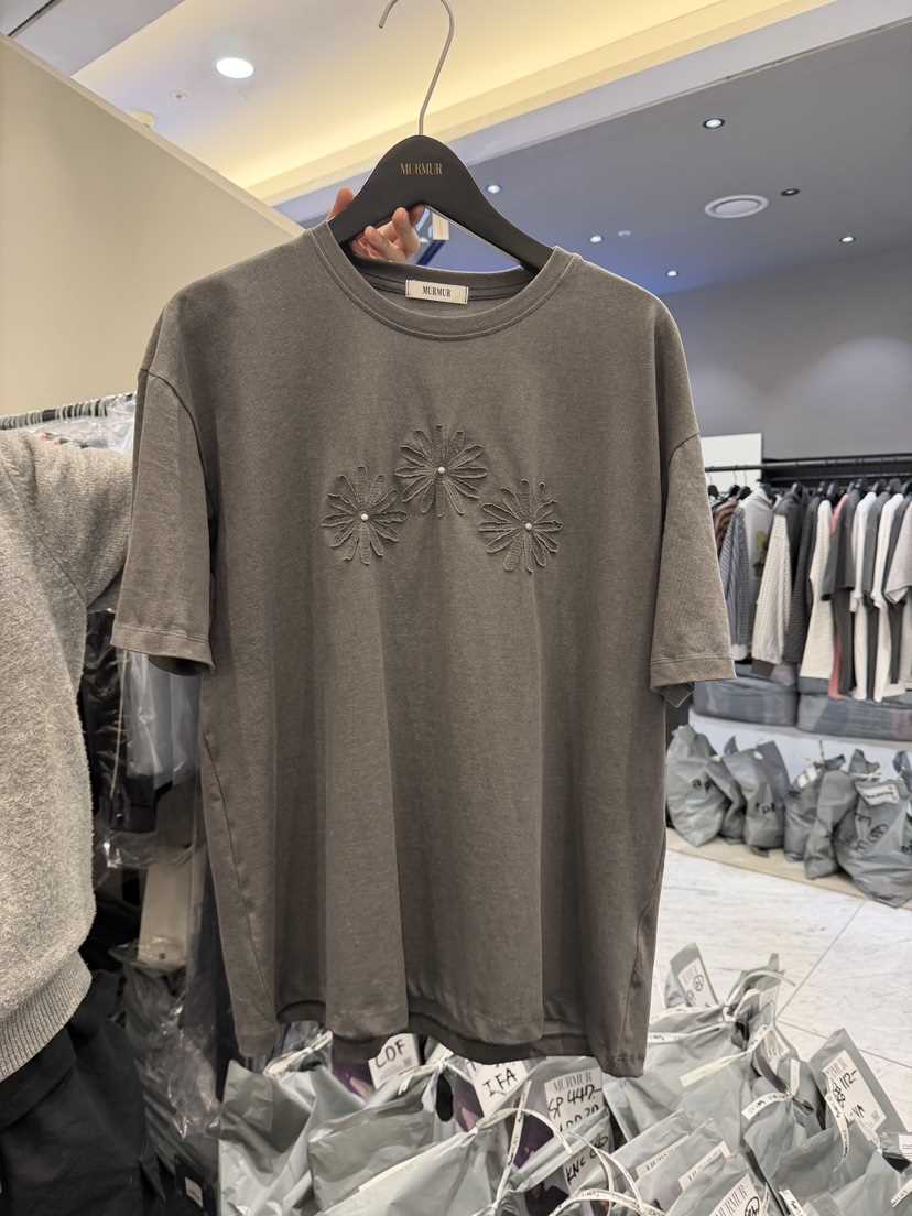 MURMUR東大門實拍女士新款熱賣職業真品人氣T恤不含飾品貼花MURMURT恤