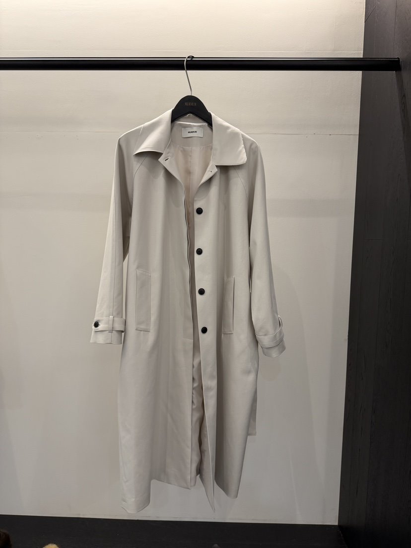 MURMUR韓國代購女士新品推薦職業人氣真品長款風衣含腰帶MURMUR長款風衣