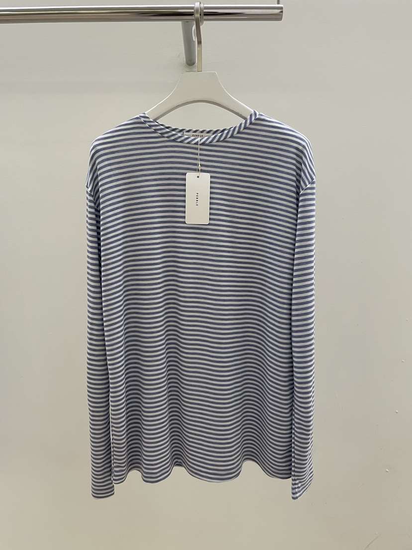 PEBBLE東大門代購女裝新品休閑真品熱賣時尚26春夏長袖T恤天絲PEBBLE長袖T恤