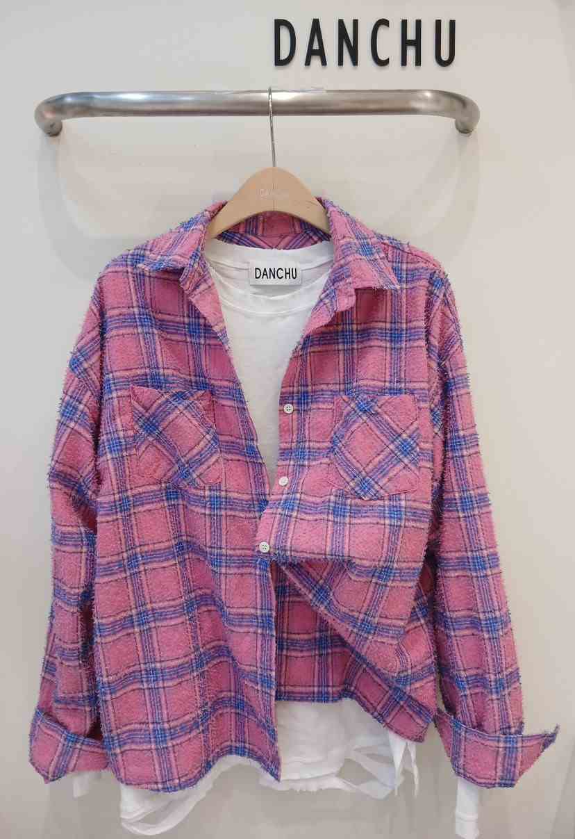 DANCHU韓國代購女士新品26春夏真品休閑襯衫蕾絲衫不含內搭DANCHU襯衫/蕾絲衫