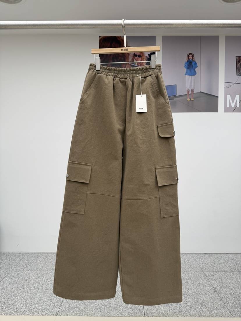 MADE-P韓國代購女裝新品真品職業26春夏休閑時尚熱賣休閑褲MADE-P休閑褲