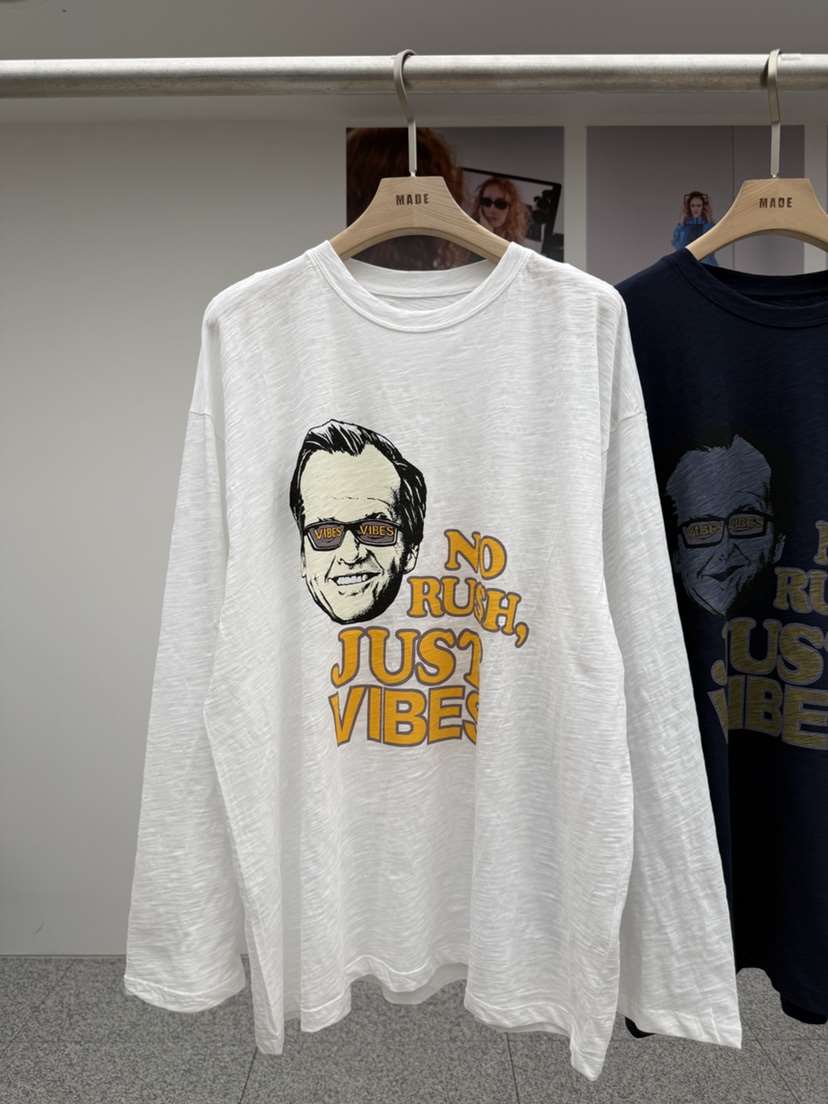 MADE-P韓國代購女裝新品推薦26春夏職業時尚熱賣長袖T恤MADE-P長袖T恤