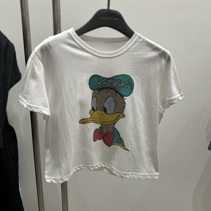 TARABY MOTION東大門實拍女裝新款人氣時尚休閑26春夏T恤鴨TARABY MOTIONT恤