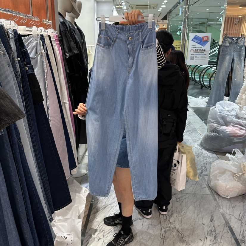 ILLO/MOCI東大門代購女士新品職業休閑人氣熱賣時尚牛仔褲ILLO/MOCI牛仔褲