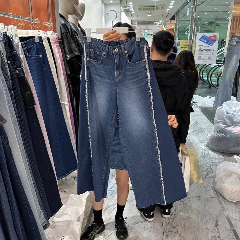 ILLO/MOCI東大門代購女士新款時尚推薦人氣職業休閑牛仔褲ILLO/MOCI牛仔褲
