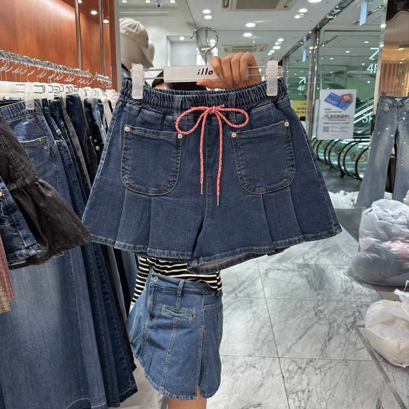 ILLO/MOCI東大門實拍女士新款時尚職業真品休閑短褲褶皺ILLO/MOCI短褲