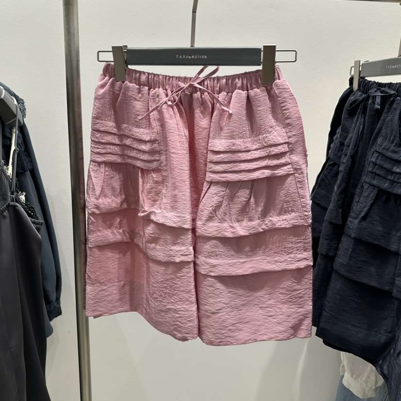 TARABY MOTION東大門實拍女裝新款時尚職業熱賣短裙褶皺TARABY MOTION短裙