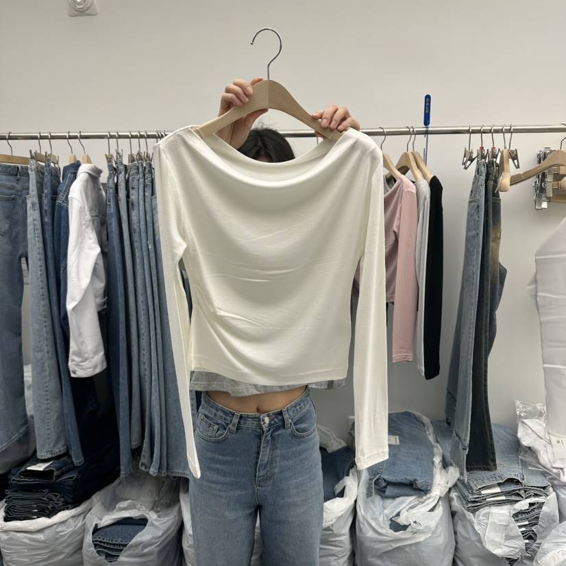 PAI韓國直郵女裝新品熱賣職業時尚人氣真品26春夏長袖T恤[PΛi]_PAi長袖T恤