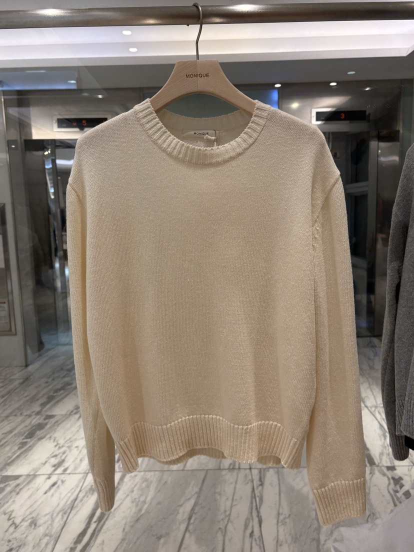 MONIQUE韓國代購女士新品休閑推薦職業熱賣人氣26春夏針織衫棉MONIQUE針織衫