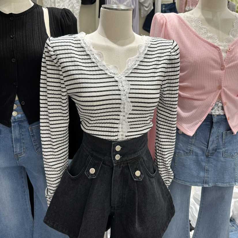 MONOPOLY韓國代購女士新品時尚26春夏職業真品熱賣長袖T恤MONO_POLY長袖T恤