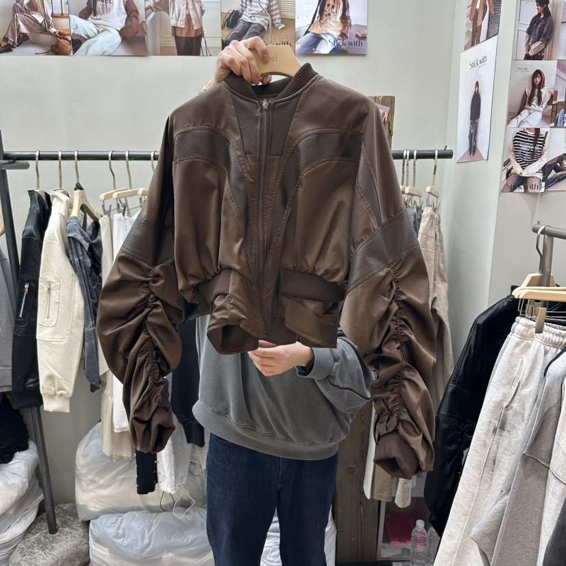 STICK WITH韓國直郵女裝新品推薦真品26春夏人氣休閑夾克STICK WITH夾克