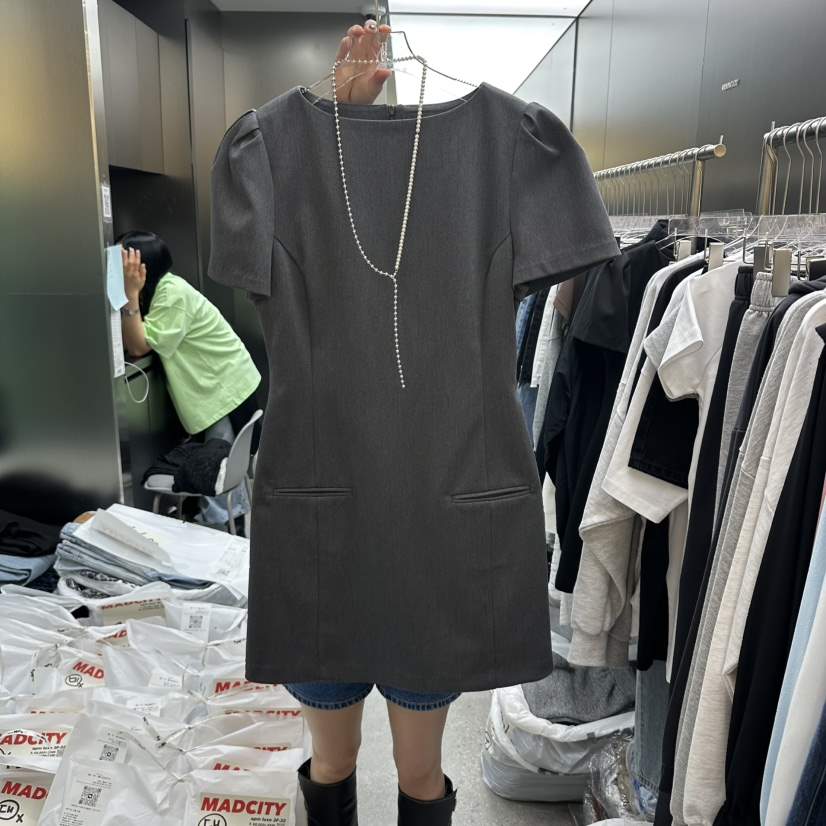 MADCITY/SAGAFURS韓國代購女士新款人氣26春夏連衣裙不含項鏈MADCITY/SAGAFURS連衣裙