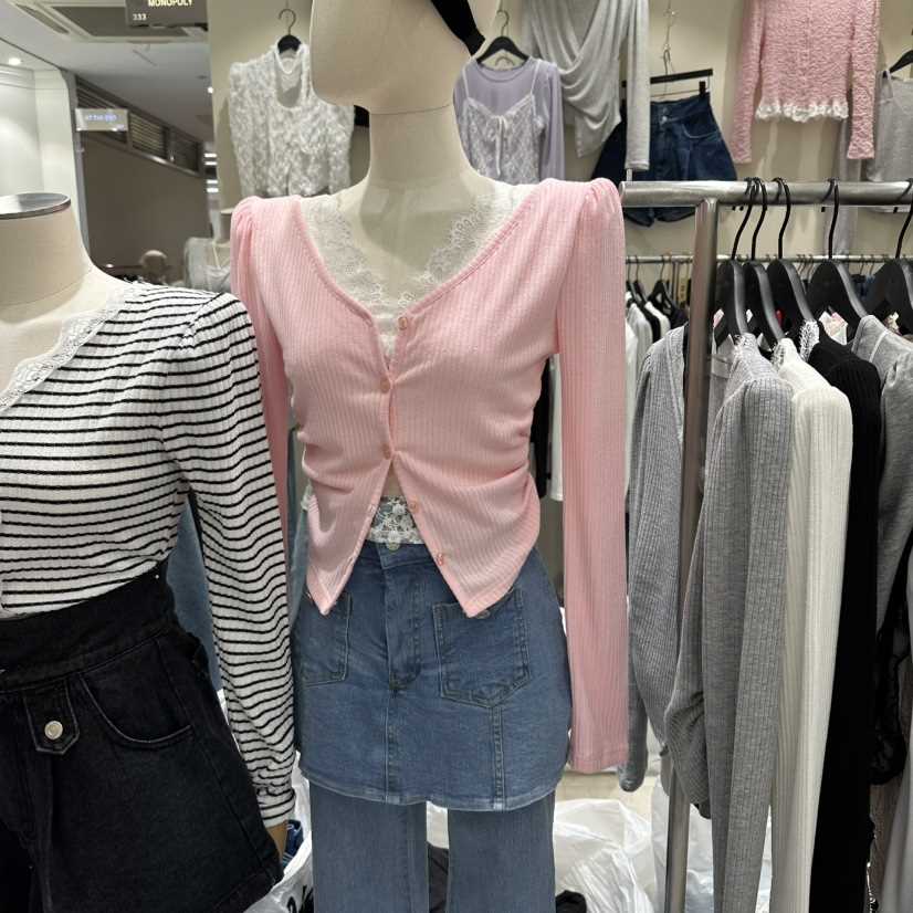 MONOPOLY東大門代購女士新品時尚休閑職業人氣26春夏長袖T恤MONO_POLY長袖T恤