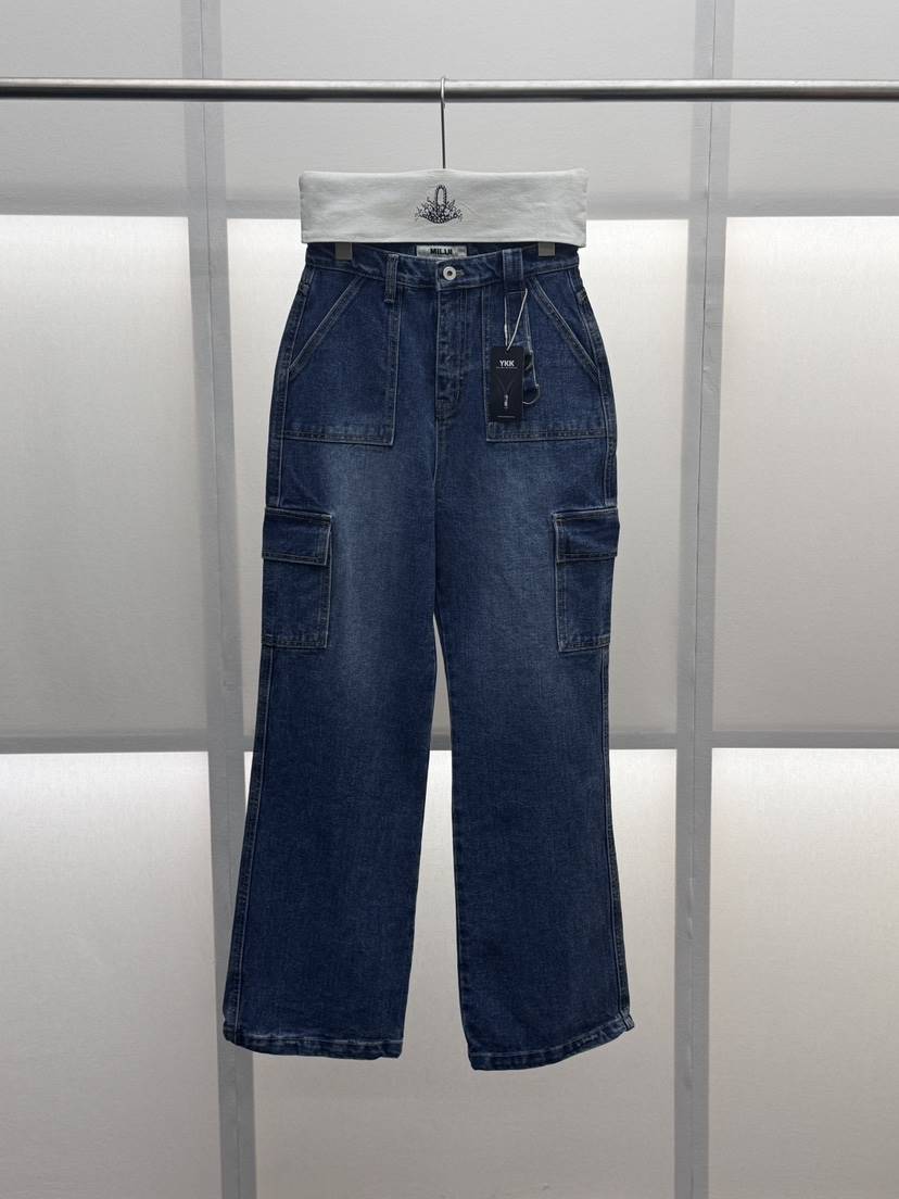 MILUI東大門直郵女裝新款真品26春夏人氣職業熱賣休閑牛仔褲MILUI牛仔褲