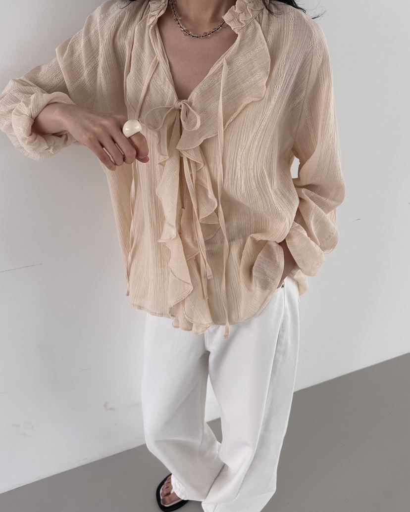 HOWDY東大門實拍女士新品推薦人氣時尚襯衫蕾絲衫不含內搭HOWDY襯衫/蕾絲衫