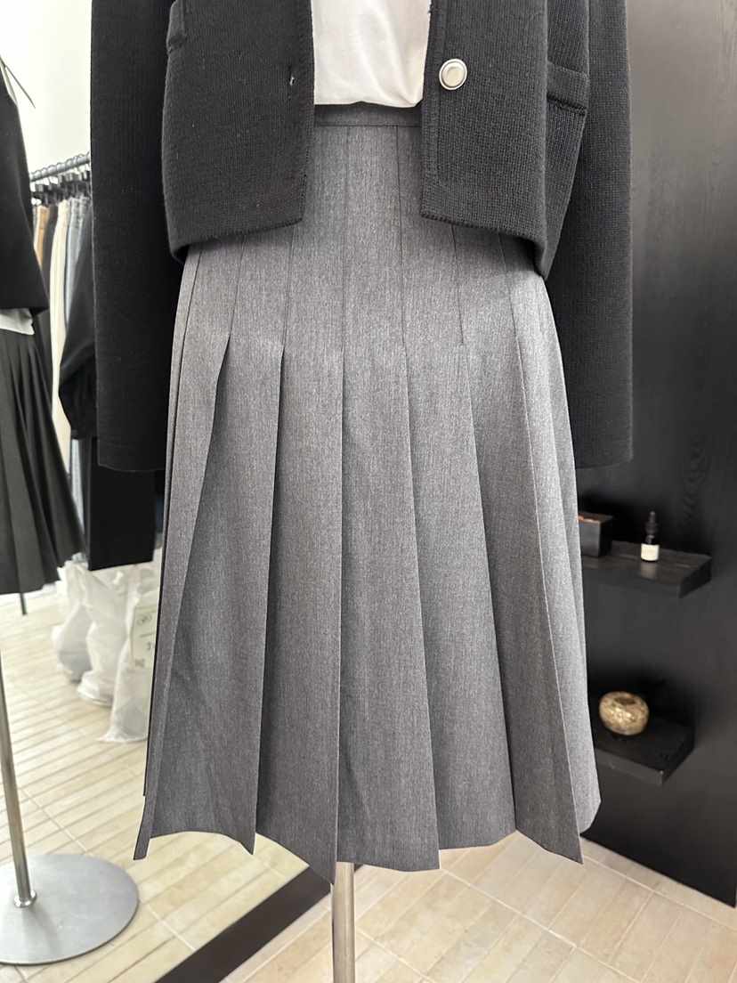 MOANI韓國代購女裝新款推薦真品人氣半身裙中短裙百褶褶裙MOANI半身裙/中短裙