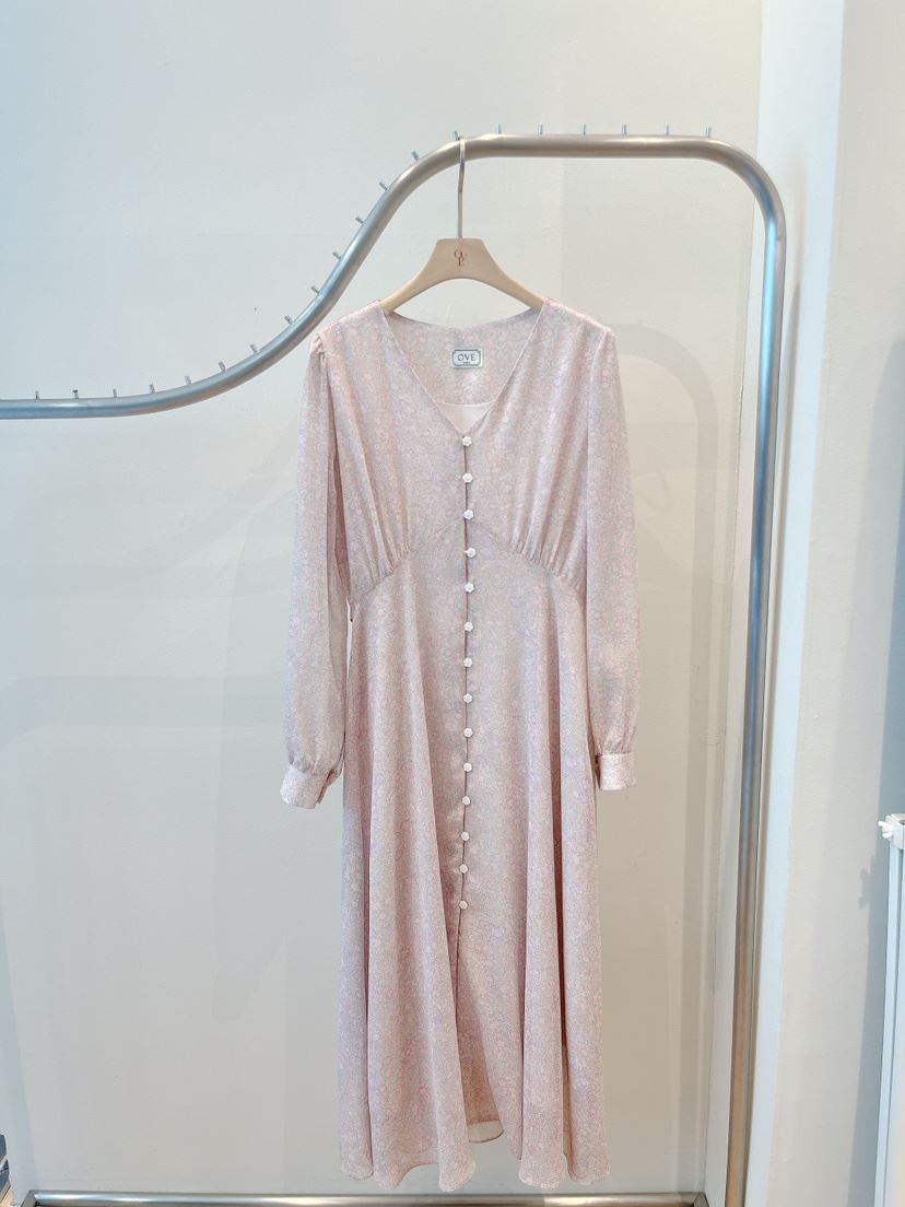 OVE東大門代購女士新品職業26春夏熱賣推薦真品休閑連衣裙OVE連衣裙