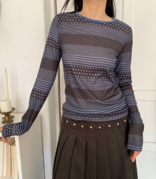 FLASH/I LOVE ME韓國代購女裝新品熱賣26春夏時尚長袖T恤FLASH/I LOVE ME長袖T恤