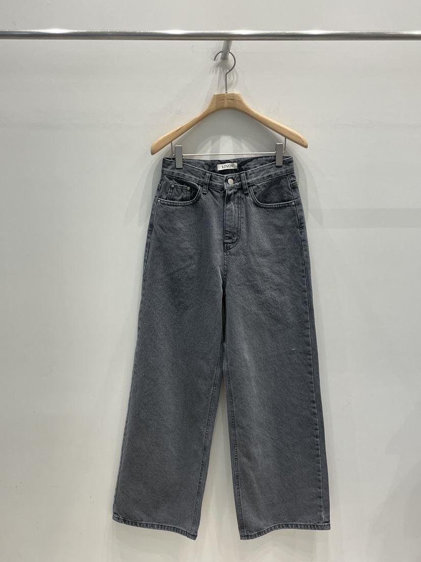 KINOA韓國代購女士新款時尚熱賣職業26春季推薦休閑牛仔褲KINOA牛仔褲
