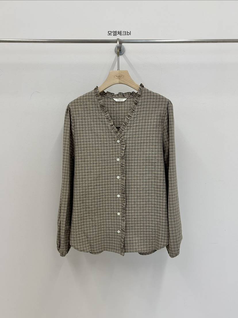 VERGAMOT韓國代購女裝新款休閑熱賣職業時尚推薦襯衫蕾絲衫VERGAMOT襯衫/蕾絲衫